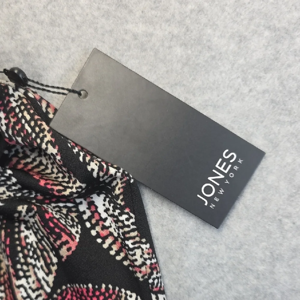 Jones New York Abstract Print Wide Leg Pants Size XS NWT